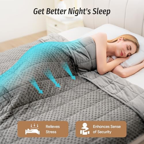 Grey velvet twin weighted blanket 15 lbs — photo 3
