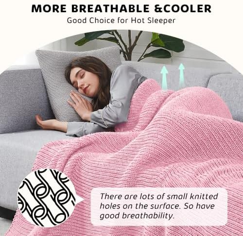 Pink microfiber all season weighted blanket — photo 4