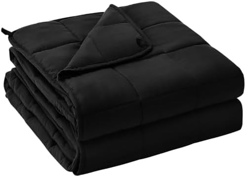 Black queen size weighted blanket 20 lbs