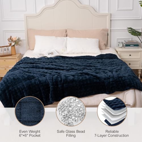 Sherpa queen weighted blanket fifteen pounds — photo 4