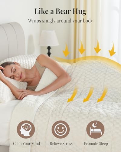 Topblan 12lbs twin sherpa weighted blanket — photo 4