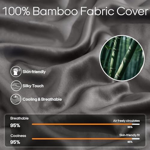 Grey queen cooling weighted blanket twenty pounds — photo 3
