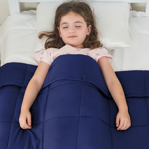 Blue throw weighted blanket 7 lbs — photo 5