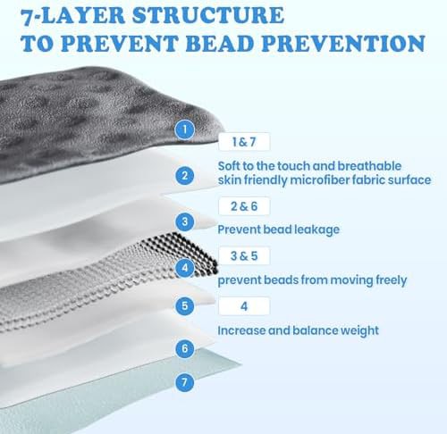 Grey minky lap weighted blanket 7 lbs — photo 4