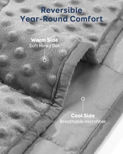 Reversible microfiber queen weighted blanket 15 lbs — photo 3