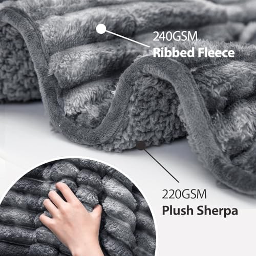 Queen size sherpa weighted blanket 15 lbs — photo 4