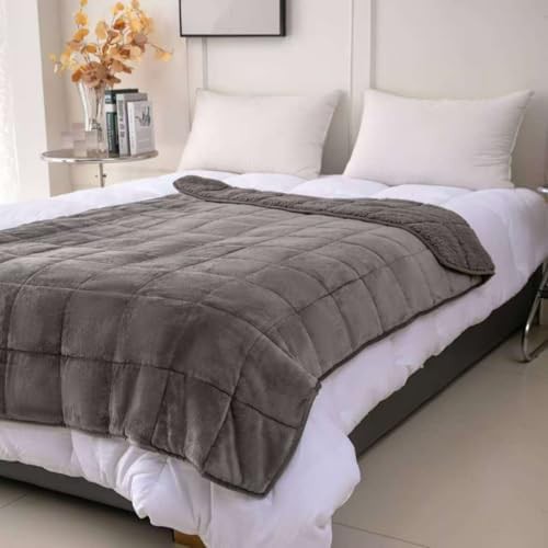 Reversible velvet sherpa weighted blanket 7 lbs — photo 5