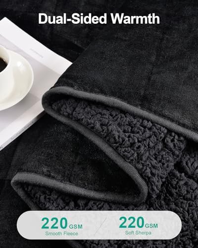 Heavy sherpa weighted blanket 15 lbs — photo 3