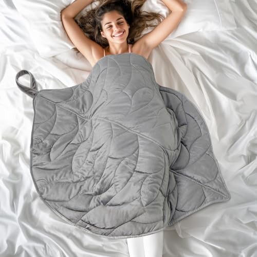 Grey velvet weighted lap blanket 7 lbs