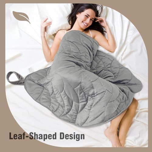 Grey velvet weighted lap blanket 7 lbs — photo 4