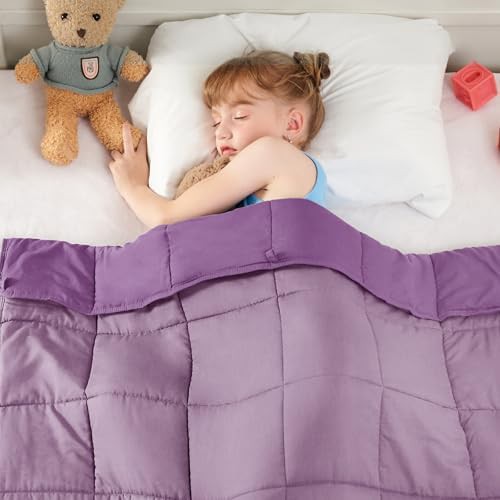 Purple cooling weighted lap blanket 36 by 48 inches