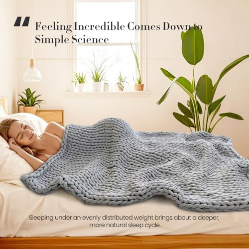 Moonlight lime hand-knit cotton blanket 8 lbs — photo 4