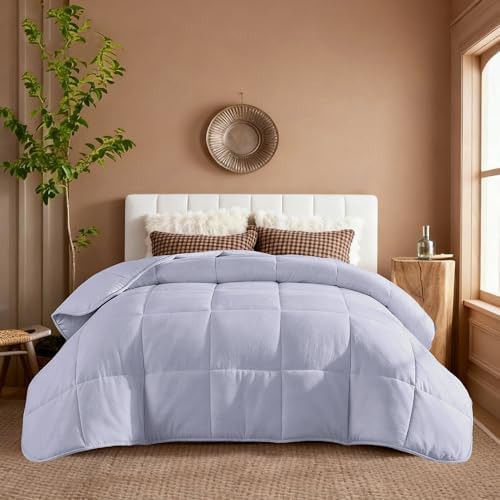 Neutral grey king size weighted blanket 50 lbs
