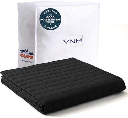 Black cotton weighted blanket 20 lbs