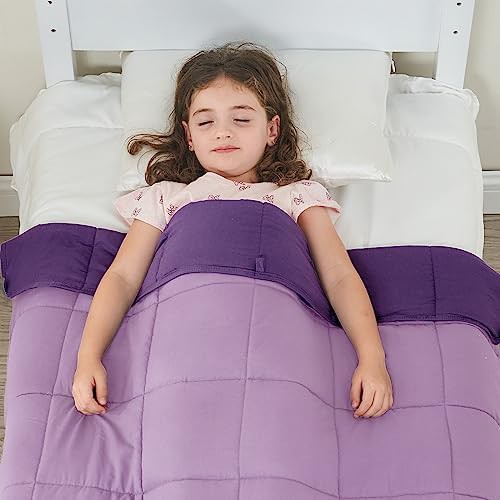 Purple throw weighted blanket 10 lbs — photo 5