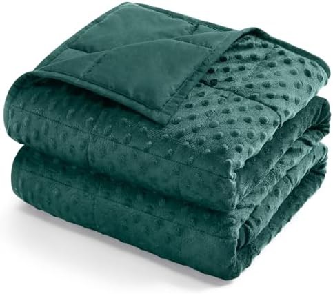 Grey microfiber queen weighted blanket 15 lbs