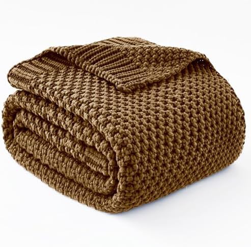Queen 15 lbs knitted chunky weighted blanket