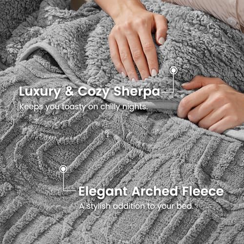 Reversible sherpa fleece weighted blanket 60 by 80 in — photo 3