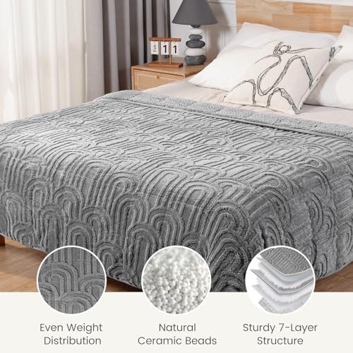 Reversible sherpa fleece weighted blanket 60 by 80 in — photo 5