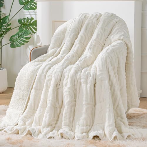 Reversible sherpa fleece weighted blanket 48 by 72 in