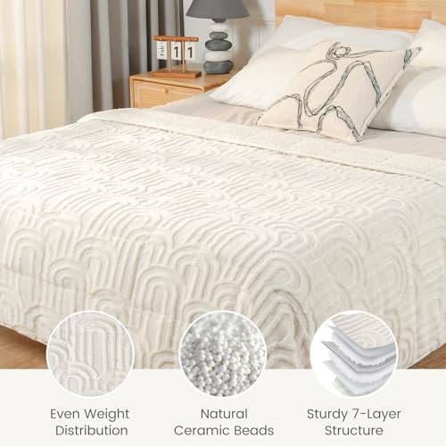 Reversible sherpa fleece weighted blanket 48 by 72 in — photo 5