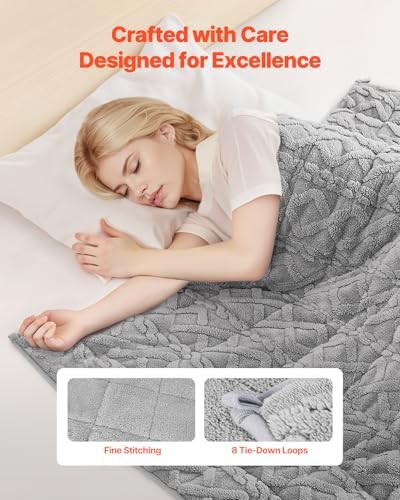 Heavy sherpa fleece queen weighted blanket twenty pounds — photo 4