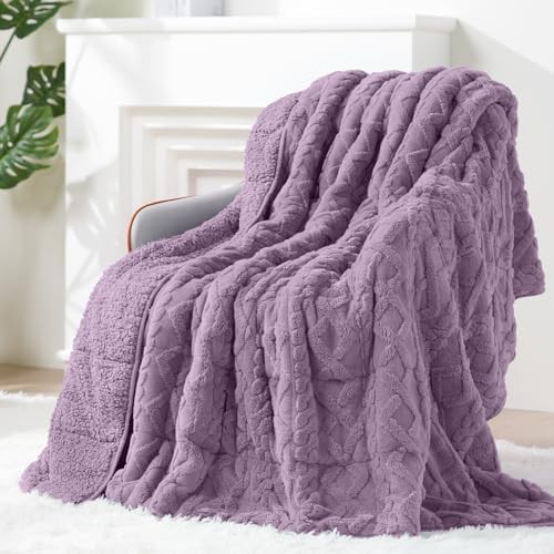 Ultra soft sherpa weighted blanket 60 by 80 in