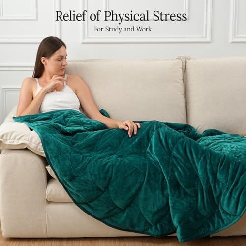 Green velvet weighted blanket 10 lbs — photo 5