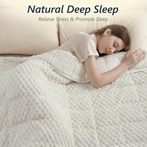 Sherpa reversible queen 15 lbs blanket — photo 3