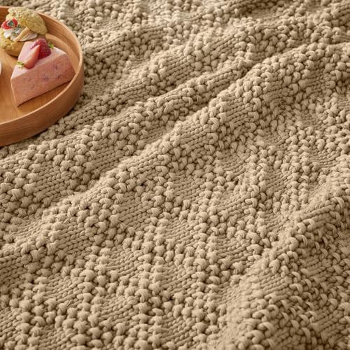 Knitted chunky throw weighted blanket adult 20 lb — photo 4