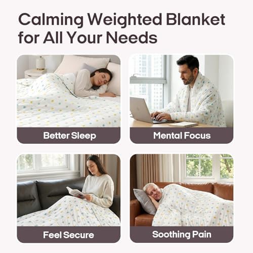 Small tree print cotton weighted blanket seventeen pounds — photo 5