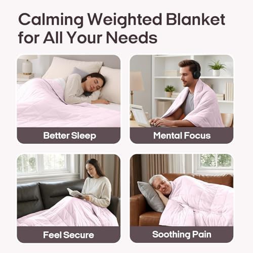 Pink queen cooling weighted blanket fifteen pounds — photo 5