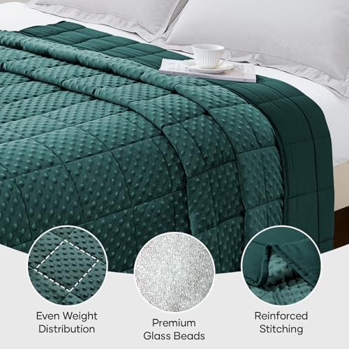 Green minky cooling queen size blanket — photo 4