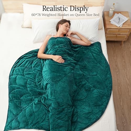 Heavy green velvet blanket 20 lbs — photo 3