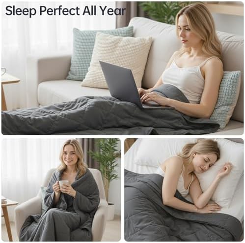 Adult queen glass beads weighted blanket 20 lb — photo 4