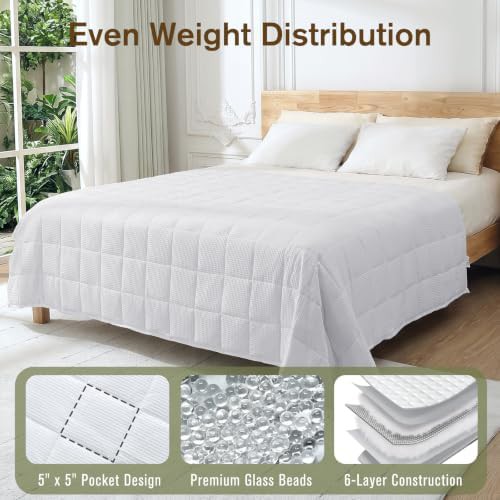 Topblan 15lbs summer cooling weighted blanket — photo 5