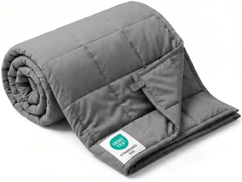 Breathable Twin Weighted Blanket Grey