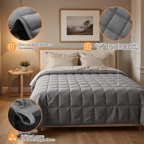 Soft Cotton Weighted Blanket 15 lbs — photo 5