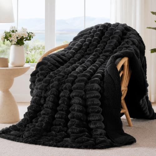 Black throw weighted blanket 20 lbs